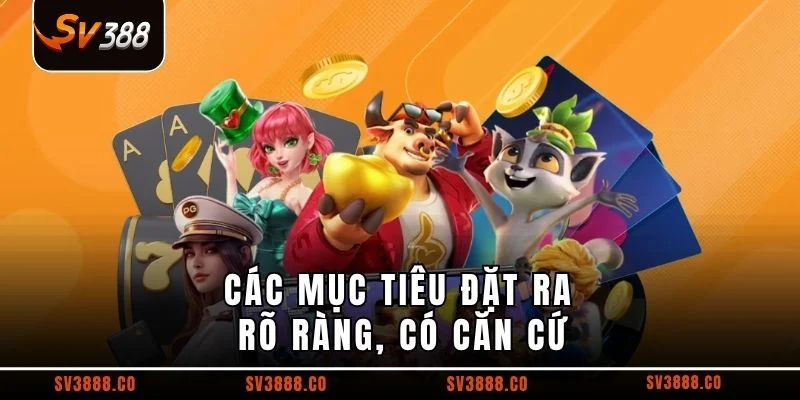 Các mục tiêu đặt ra rõ ràng, có căn cứ